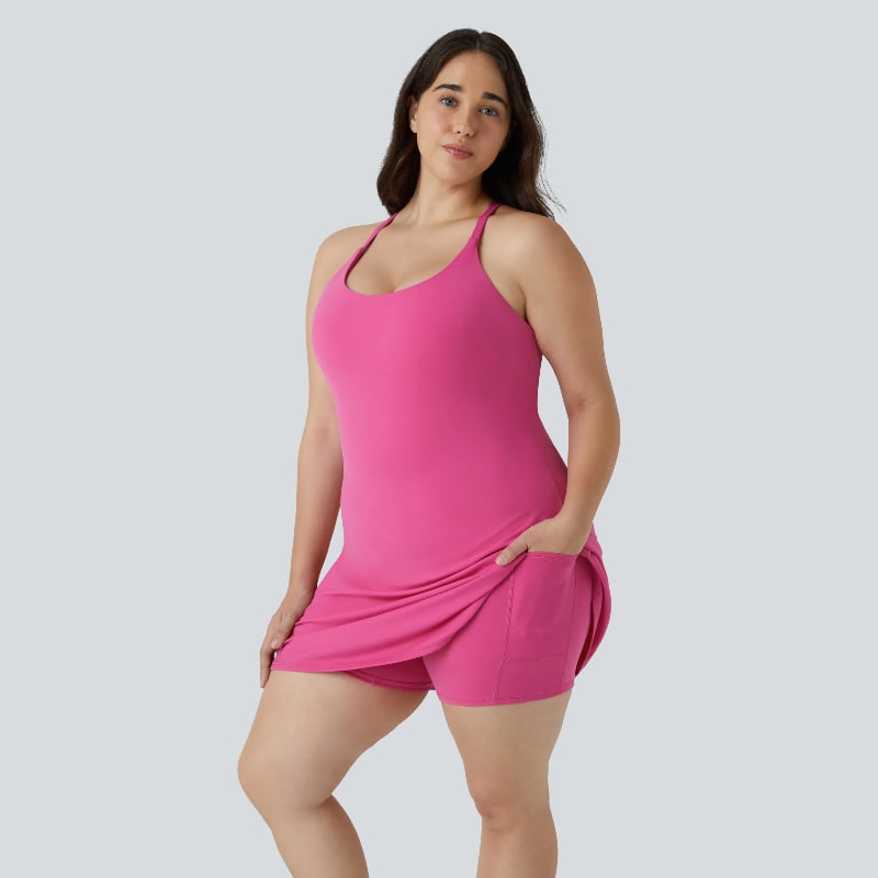 🎁Siste dag 49 % rabatt🔥Den ultimate ryggløse aktive kjolen - laget for bevegelse og enkle toalettpause