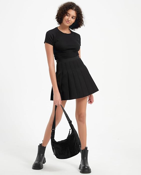 🔥Fasjonabel skulderveske i nylon i ensfarge