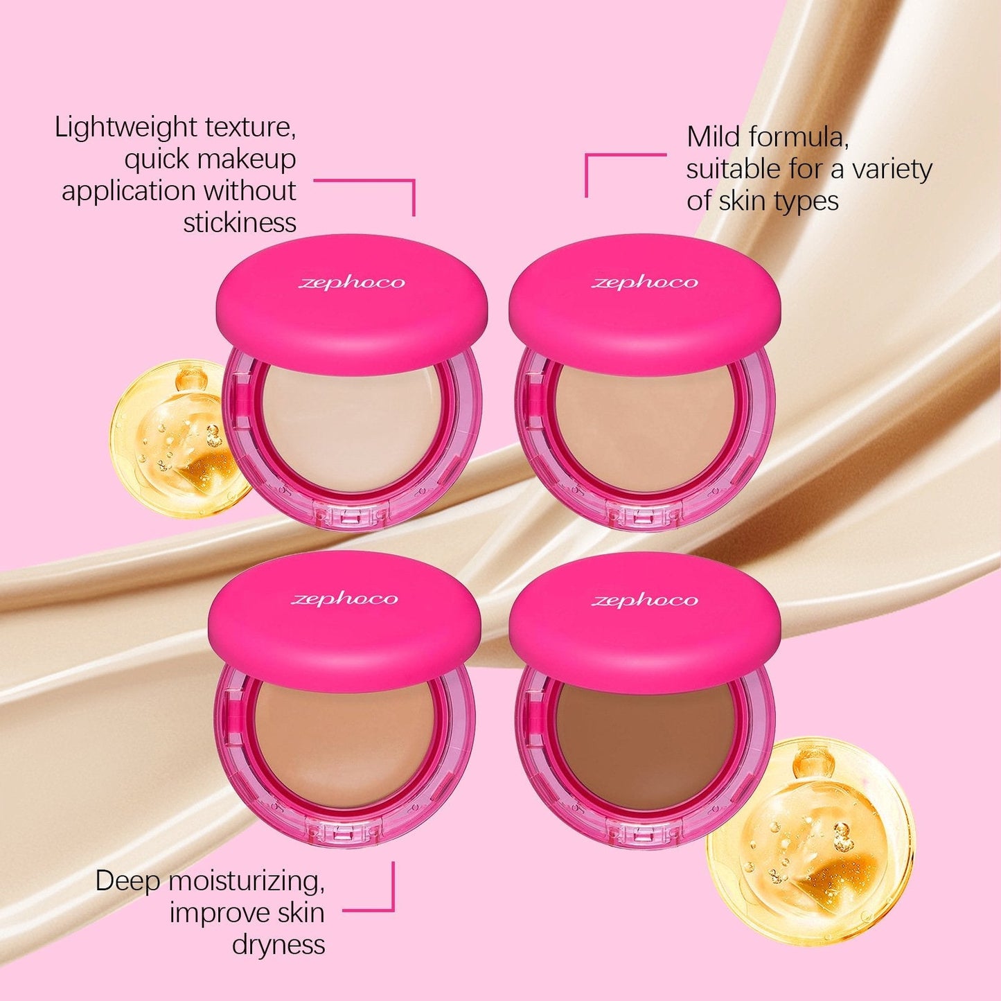 🔥Siste dags rabatt 49% avslag - Peptide Bounce Balm Foundatio