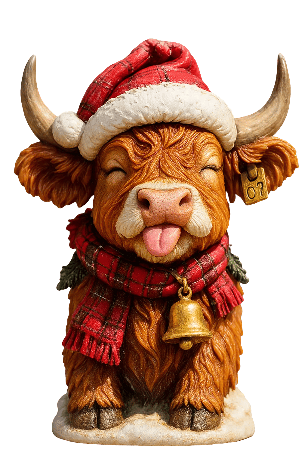 🐮Highland Ku Adventskalender 2025🎄✨ - 3D Håndlaget Highland Ku Dukke (24 stk)