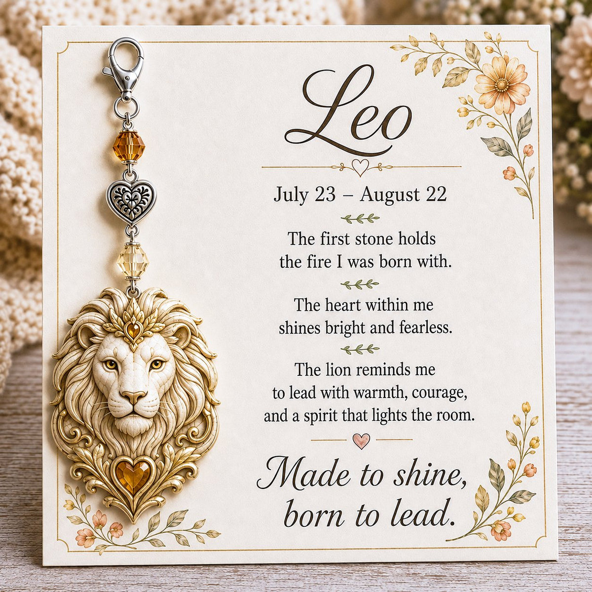 🌙💎 Un pequeño amuleto pensado especialmente para ella — Tarjeta recuerdo con piedra natal del zodiaco