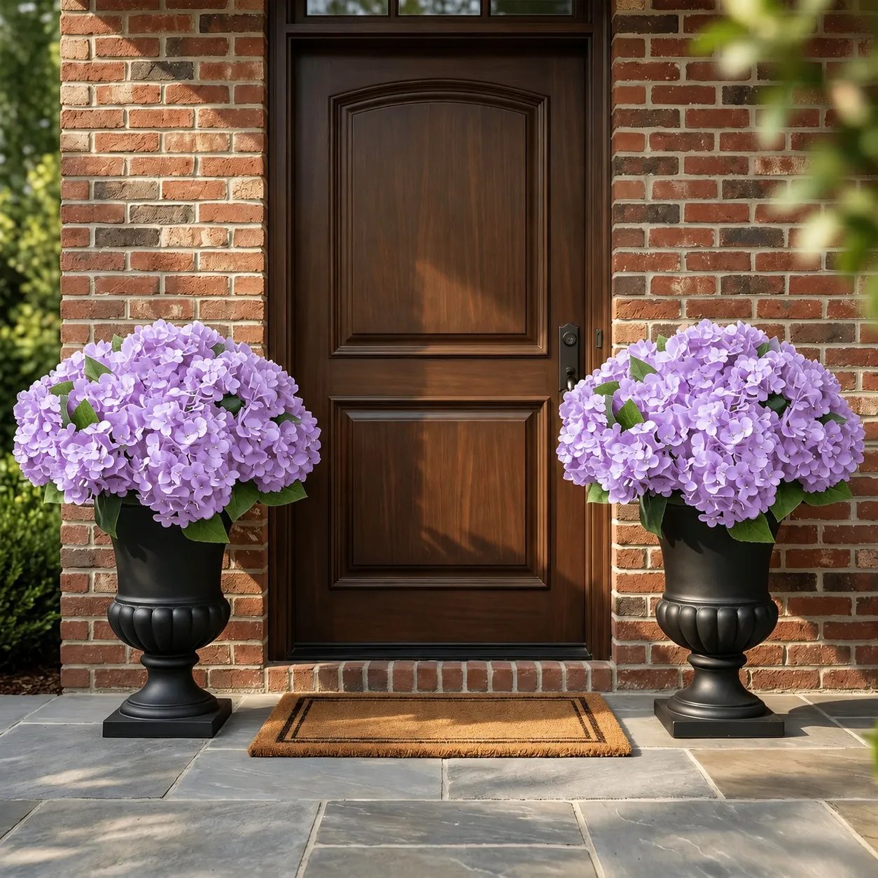 🌼 Hortensias artificiales para exterior – resistentes a los rayos UV, al agua y al viento 💐🌸