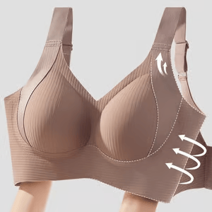 🎁Sujetador push-up acanalado con aros ajustables para muje