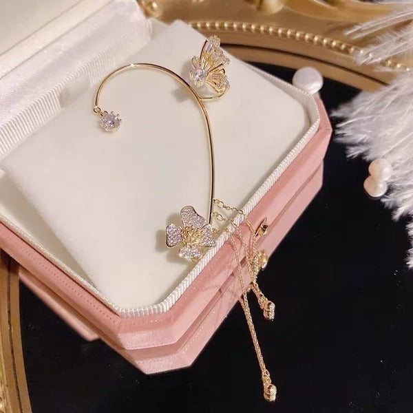 ✨🦋 Pendientes de circonita con caca de mariposa💖✨
