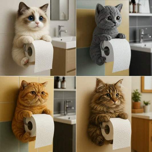 🧻Portapapel higiénico de pared para gato