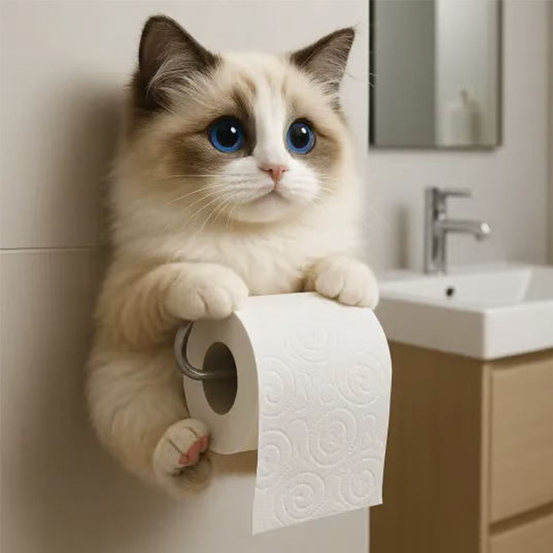 🧻Portapapel higiénico de pared para gato