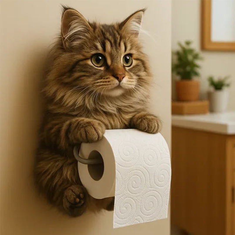 🧻Portapapel higiénico de pared para gato