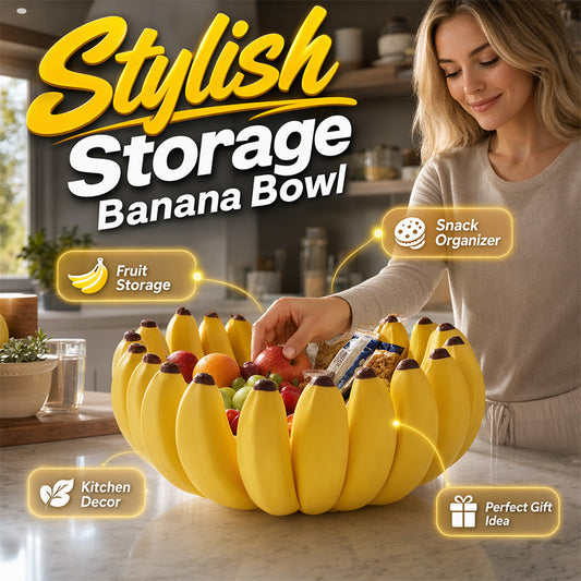 🍌 Bol para almacenar plátanos — Recipiente decorativo de diseño escultórico ✨