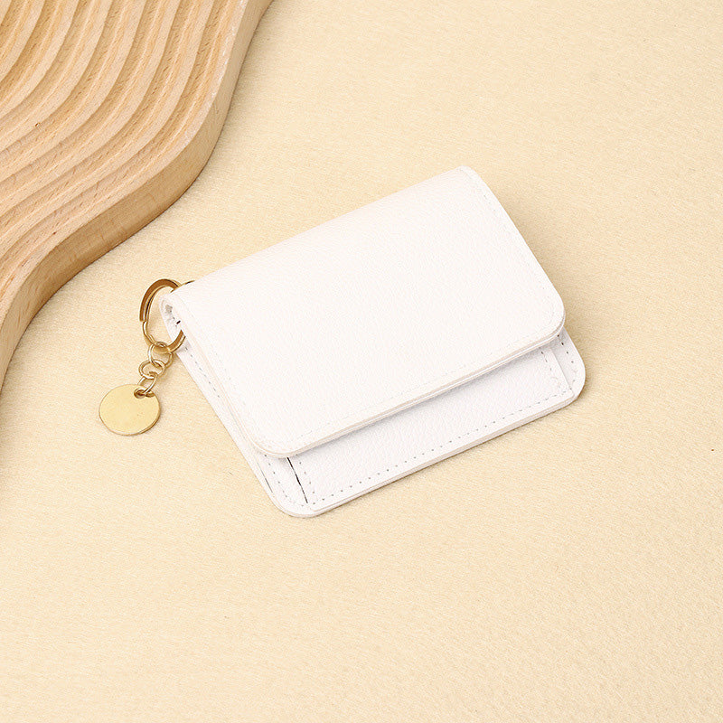 💖¡COMPRA 1 Y LLEVA 1 GRATIS!!💕Cartera corta RFID para mujer – Elegante tarjetero con llavero y monedero